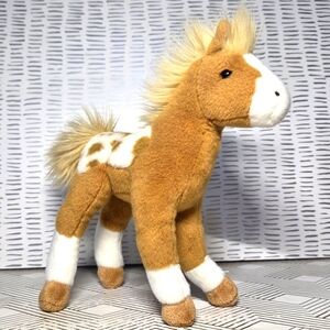 Douglas Cuddle Toys Freckles Golden Appaloosa Foal 10" Stuffed Toy Plush Horse